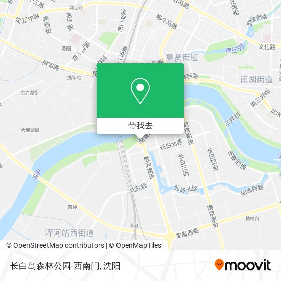 长白岛森林公园-西南门地图