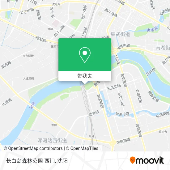 长白岛森林公园-西门地图