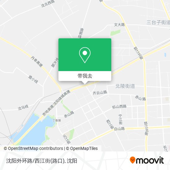 沈阳外环路/西江街(路口)地图