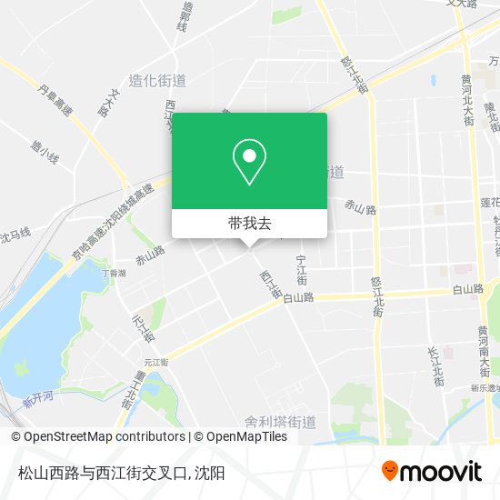 松山西路与西江街交叉口地图