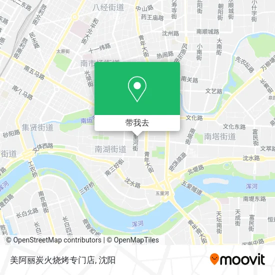 美阿丽炭火烧烤专门店地图