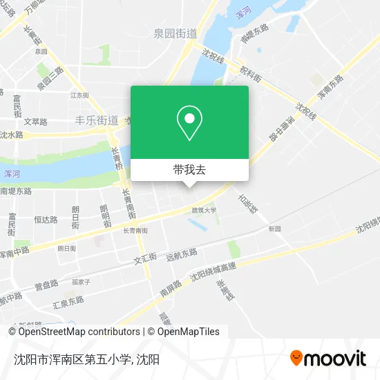 沈阳市浑南区第五小学地图