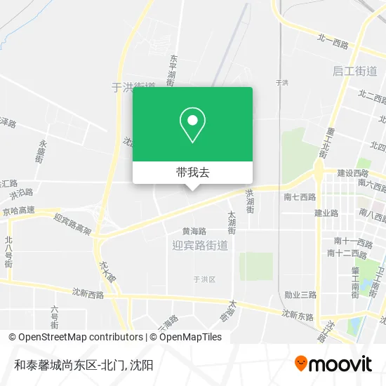 和泰馨城尚东区-北门地图