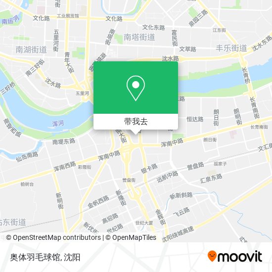 奥体羽毛球馆地图
