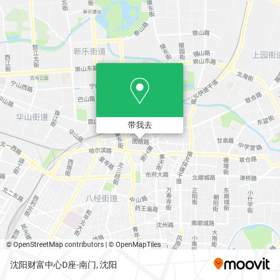 沈阳财富中心D座-南门地图