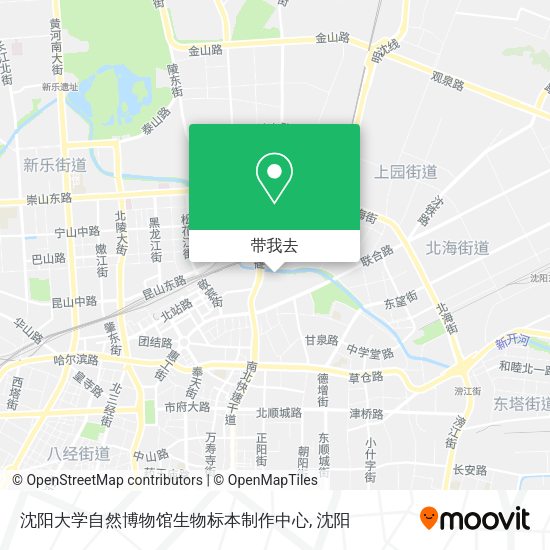沈阳大学自然博物馆生物标本制作中心地图