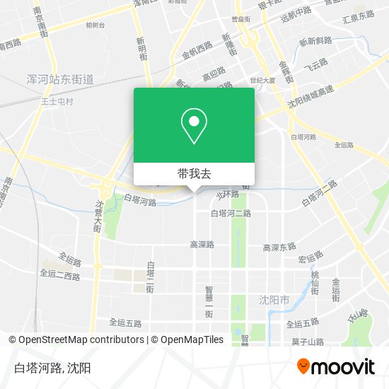 白塔河路地图
