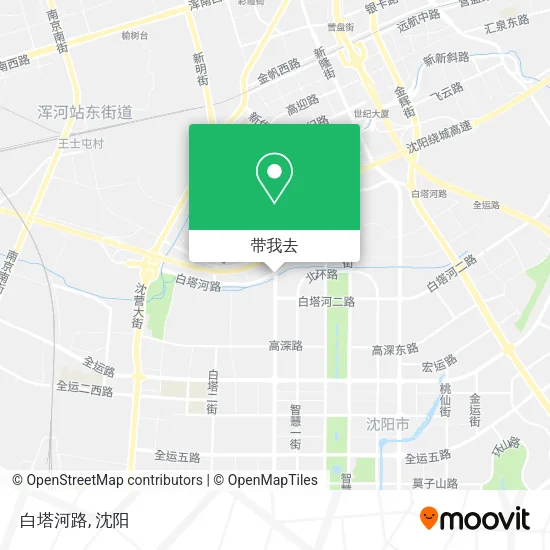 白塔河路地图