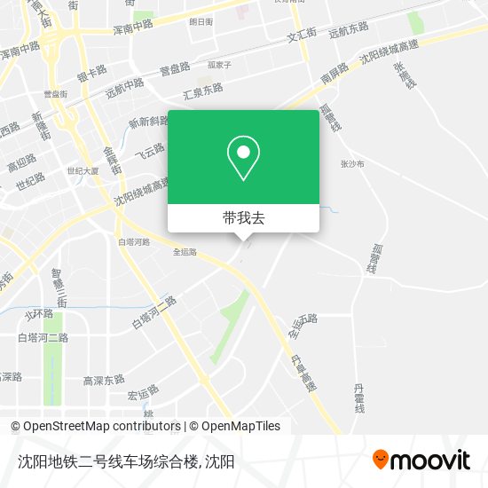 沈阳地铁二号线车场综合楼地图