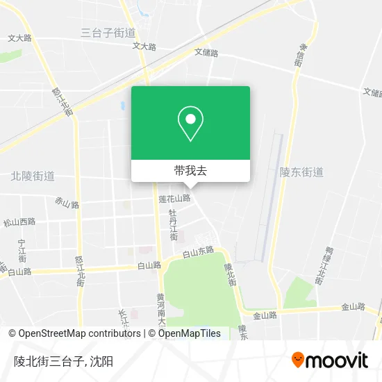 陵北街三台子地图