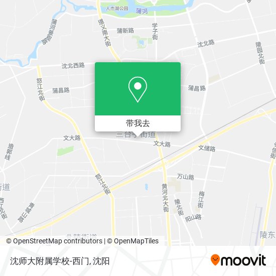 沈师大附属学校-西门地图