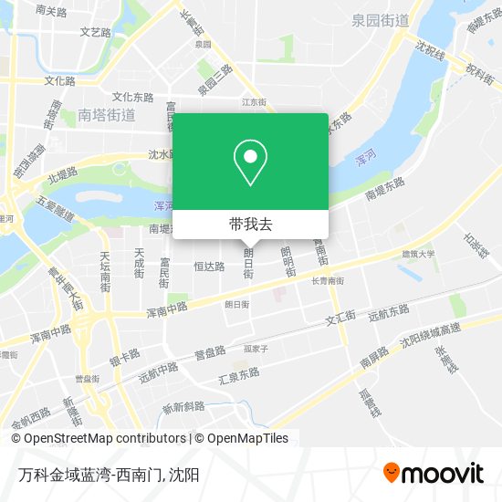 万科金域蓝湾-西南门地图