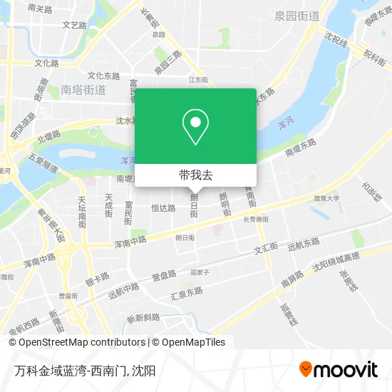 万科金域蓝湾-西南门地图