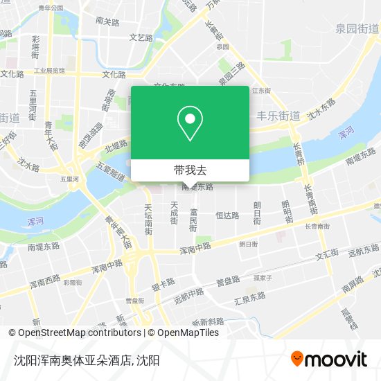 沈阳浑南奥体亚朵酒店地图