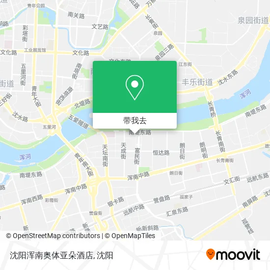 沈阳浑南奥体亚朵酒店地图
