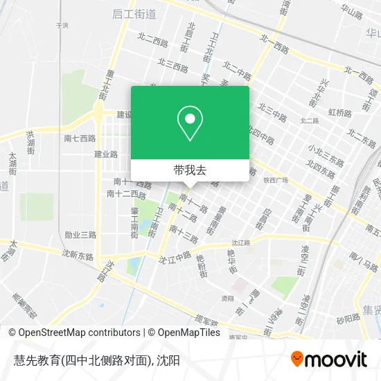 慧先教育(四中北侧路对面)地图