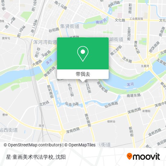 星·童画美术书法学校地图