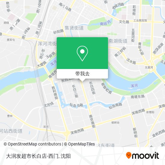 大润发超市长白店-西门地图