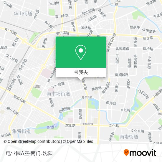 电业园A座-南门地图