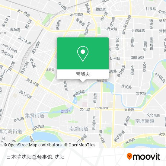 日本驻沈阳总领事馆地图
