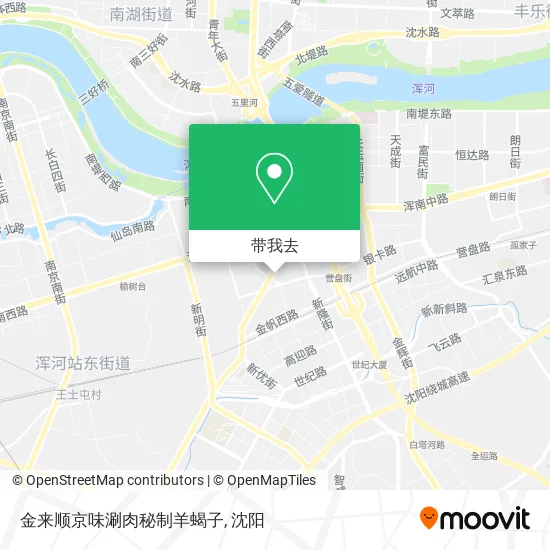 金来顺京味涮肉秘制羊蝎子地图