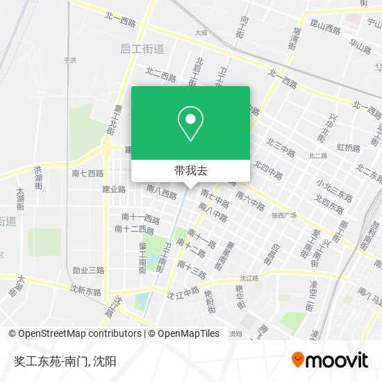奖工东苑-南门地图