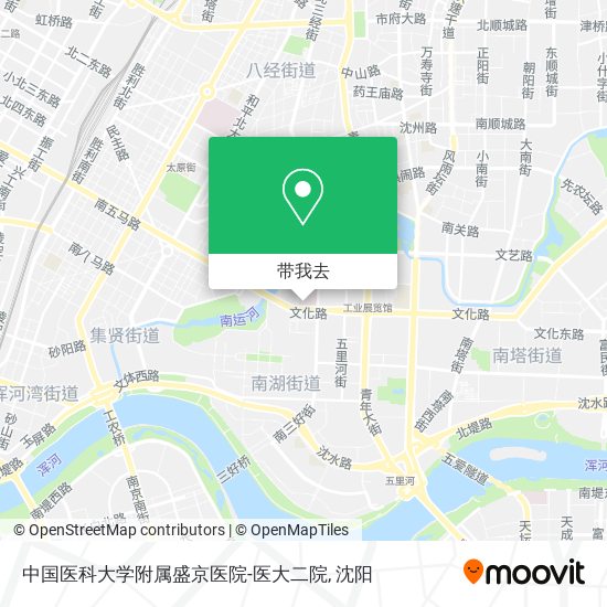 中国医科大学附属盛京医院-医大二院地图