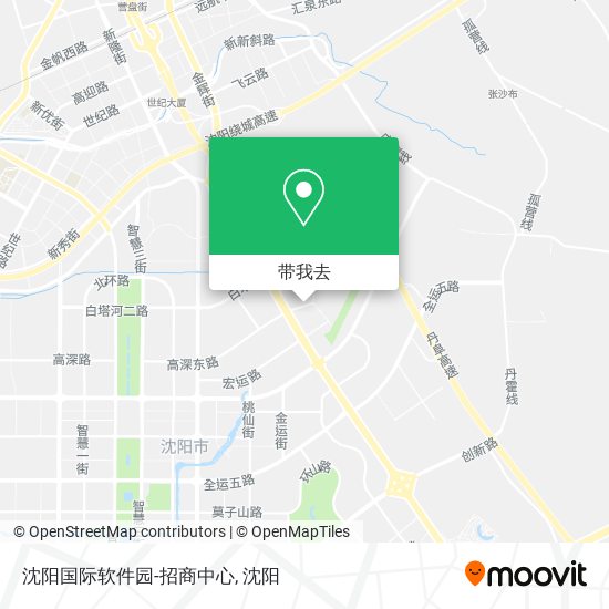 沈阳国际软件园-招商中心地图