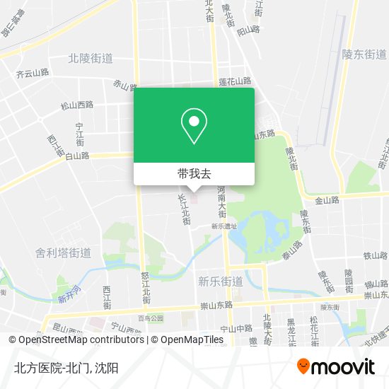 北方医院-北门地图
