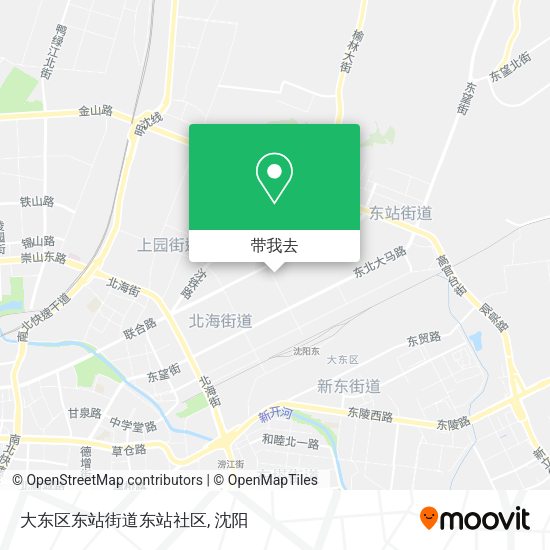 大东区东站街道东站社区地图