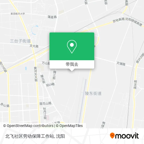 北飞社区劳动保障工作站地图