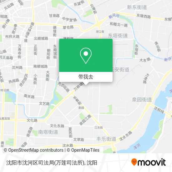 沈阳市沈河区司法局(万莲司法所)地图