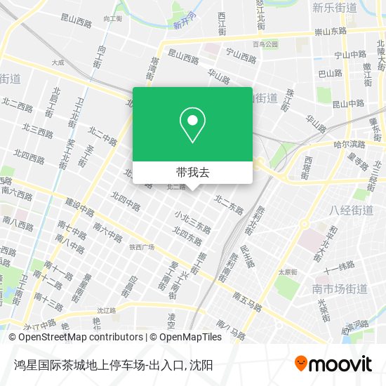 鸿星国际茶城地上停车场-出入口地图