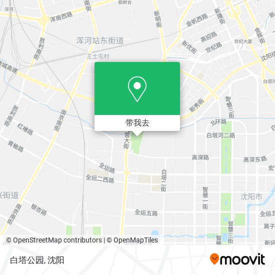 白塔公园地图