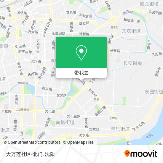 大万莲社区-北门地图