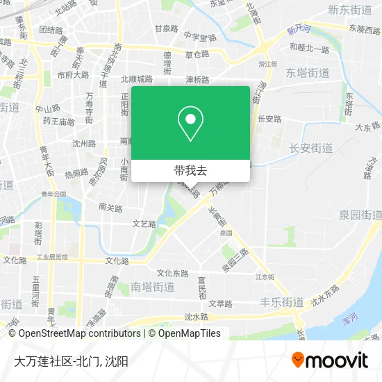 大万莲社区-北门地图