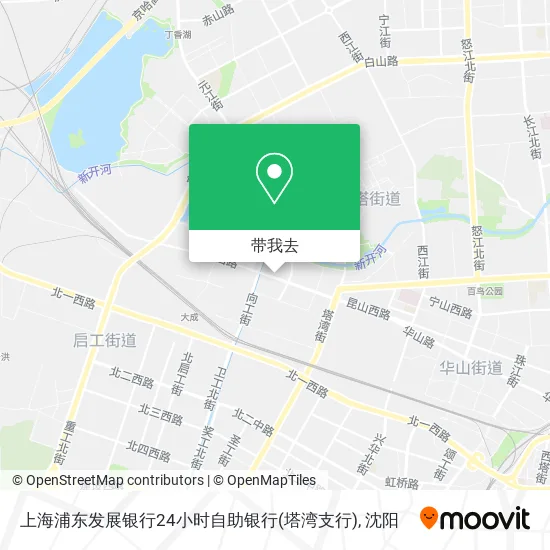 上海浦东发展银行24小时自助银行(塔湾支行)地图