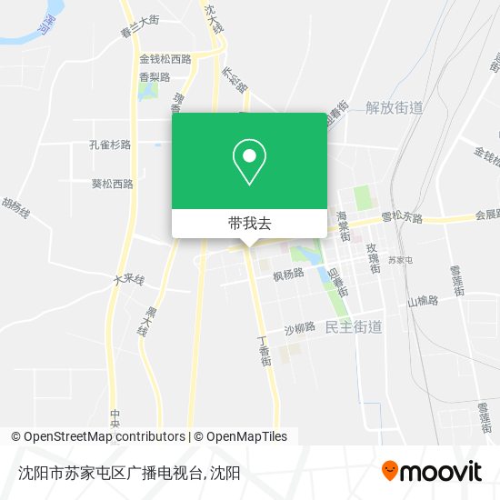 沈阳市苏家屯区广播电视台地图