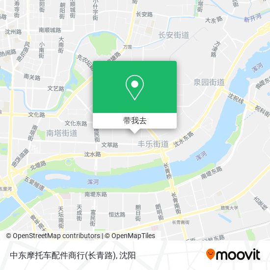 中东摩托车配件商行(长青路)地图