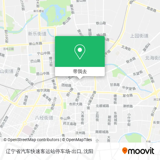 辽宁省汽车快速客运站停车场-出口地图