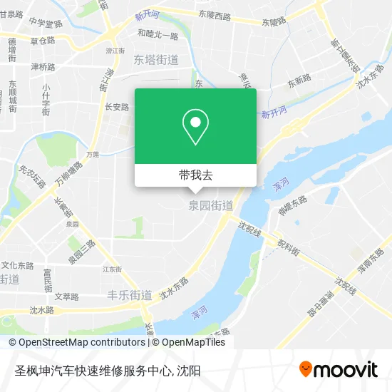 圣枫坤汽车快速维修服务中心地图