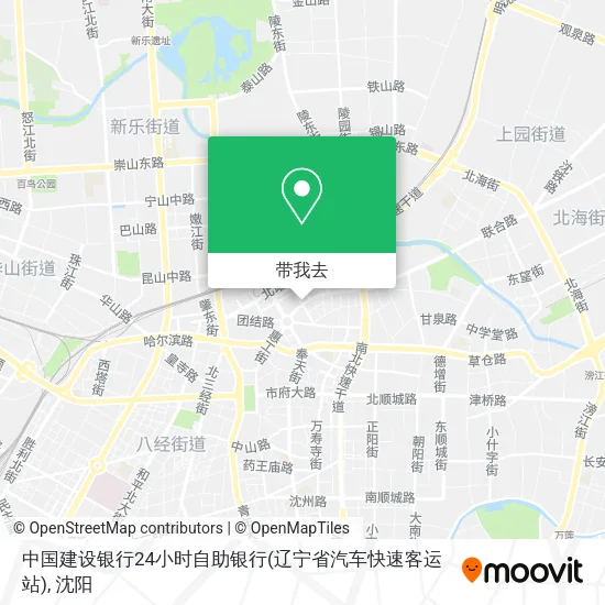 中国建设银行24小时自助银行(辽宁省汽车快速客运站)地图