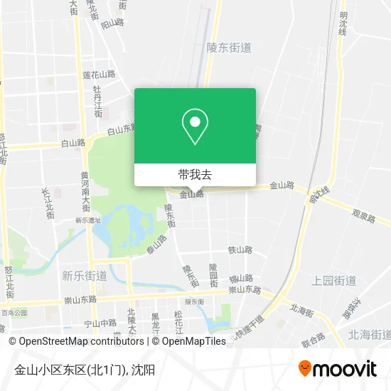 金山小区东区(北1门)地图