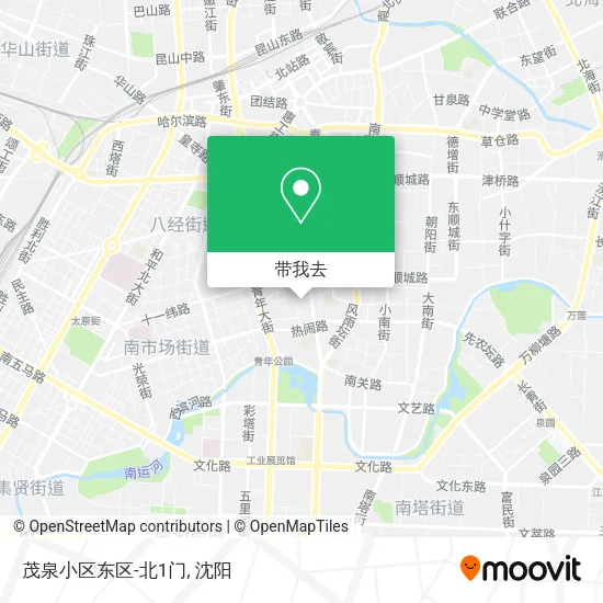 茂泉小区东区-北1门地图