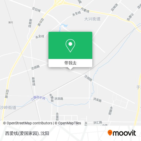 西爱线(爱国家园)地图