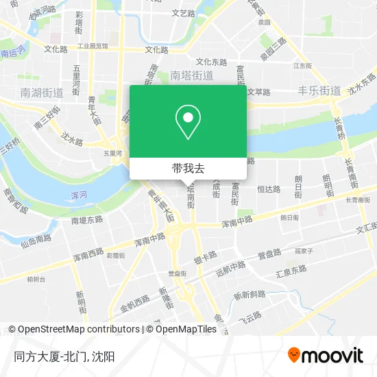 同方大厦-北门地图