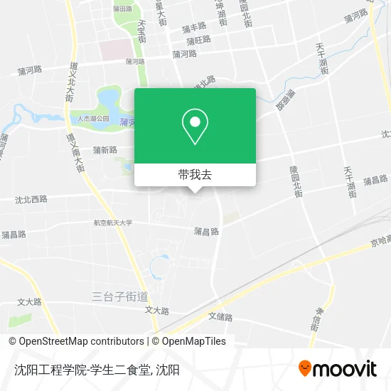 沈阳工程学院-学生二食堂地图