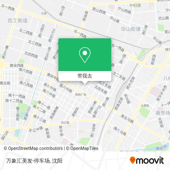 万象汇美发-停车场地图