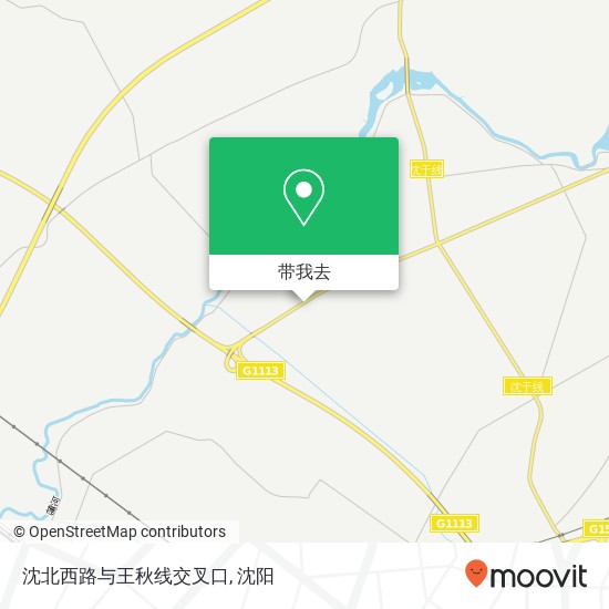 沈北西路与王秋线交叉口地图