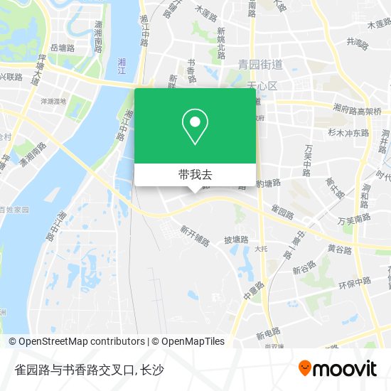 雀园路与书香路交叉口地图